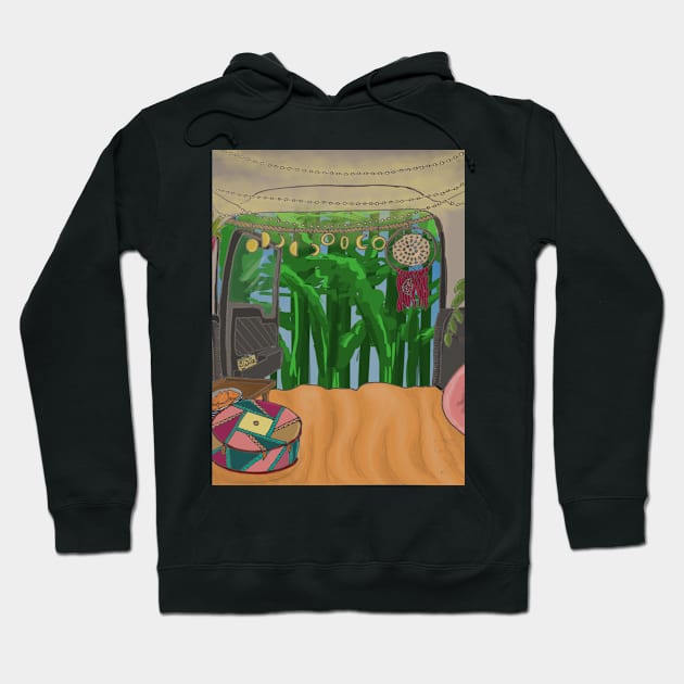 Camper Van Life - trees in the wind Hoodie by Ethereal Designs